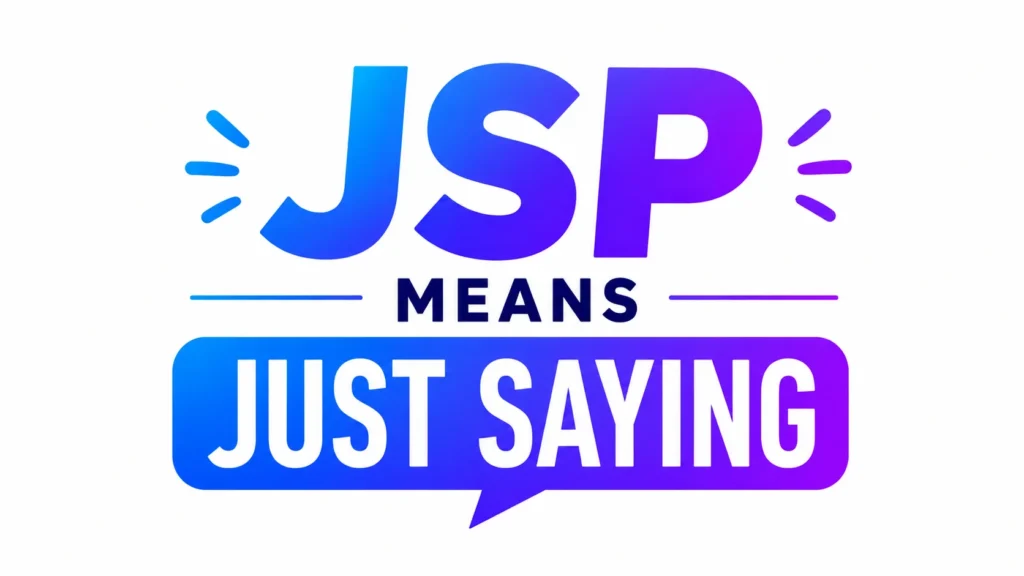 jsp-meaning